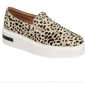 LINEA PAOLO Fairfax II Platform Sneakers Genuine Calf Hair